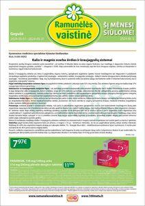 Reklaminis laikraštis Ramunėlės vaistinė, galioja nuo 01.05.2024 iki 31.05.2024.