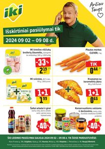 Reklaminis laikraštis Iki, galioja nuo 02.09.2024 iki 08.09.2024.