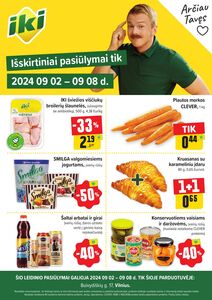 Reklaminis laikraštis Iki, galioja nuo 02.09.2024 iki 08.09.2024.