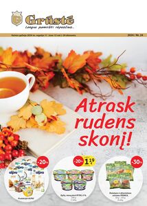 Reklaminis laikraštis Grūstė, galioja nuo 11.09.2024 iki 20.09.2024.