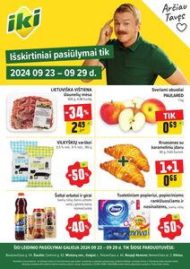 Reklaminis laikraštis Iki, galioja nuo 23.09.2024 iki 29.09.2024.