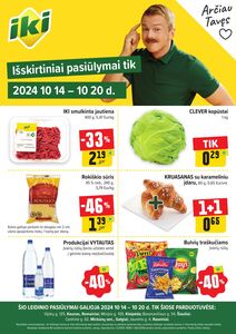 Reklaminis laikraštis Iki, galioja nuo 2024-10-14 iki 2024-10-20.