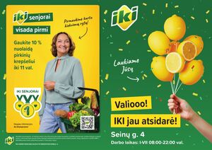 Reklaminis laikraštis Iki, galioja nuo 2024-10-17 iki 2024-10-20.