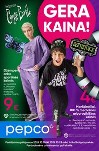 Reklaminis laikraštis PEPCO, galioja nuo 2024-10-10 iki 2024-10-23.