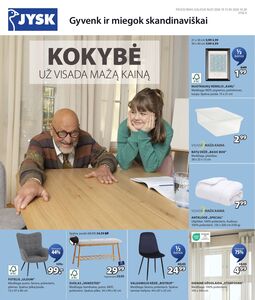 Reklaminis laikraštis JYSK, galioja nuo 2024-10-15 iki 2024-10-28.