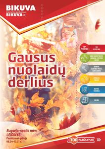 Reklaminis laikraštis Bikuva, galioja nuo 2024-09-24 iki 2024-10-31.