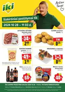 Reklaminis laikraštis Iki, galioja nuo 2024-10-28 iki 2024-11-03.