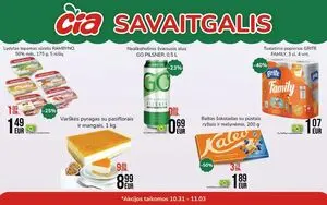 Reklaminis laikraštis Čia, galioja nuo 2024-10-31 iki 2024-11-03.