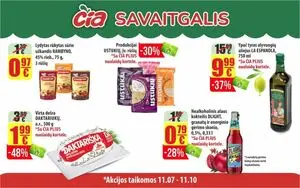 Reklaminis laikraštis Čia, galioja nuo 2024-11-07 iki 2024-11-10.