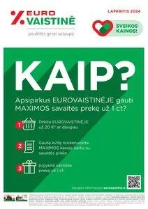 Reklaminis laikraštis Eurovaistinė, galioja nuo 2024-11-01 iki 2024-11-30.