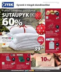 Reklaminis laikraštis JYSK, galioja nuo 2024-12-03 iki 2024-12-12.