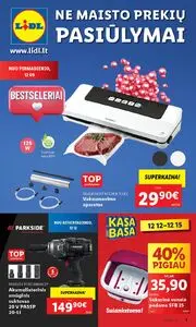 Reklaminis laikraštis Lidl, galioja nuo 2024-12-09 iki 2024-12-15.