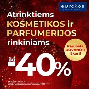 Reklaminis laikraštis Eurokos, galioja nuo 2024-11-14 iki 2025-01-01.