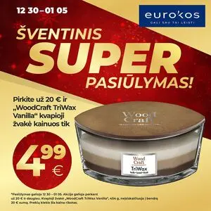 Reklaminis laikraštis Eurokos, galioja nuo 2024-12-30 iki 2025-01-01.