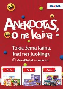 Reklaminis laikraštis Maxima, galioja nuo 2024-12-03 iki 2025-01-02.