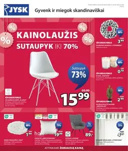 Reklaminis laikraštis JYSK, galioja nuo 2024-12-24 iki 2025-01-06.