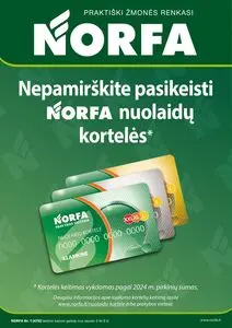 Reklaminis laikraštis Norfa, galioja nuo 2025-01-03 iki 2025-01-08.