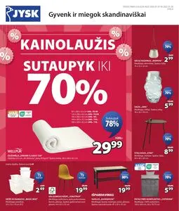 Reklaminis laikraštis JYSK, galioja nuo 2025-01-07 iki 2025-01-20.