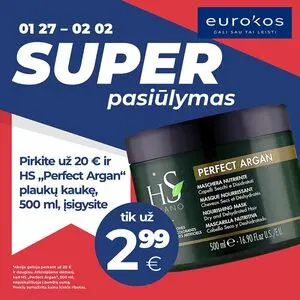 Reklaminis laikraštis Eurokos, galioja nuo 2025-01-27 iki 2025-02-02.