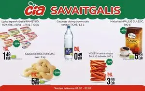 Reklaminis laikraštis Čia, galioja nuo 2025-01-30 iki 2025-02-02.