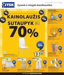 Reklaminis laikraštis JYSK, galioja nuo 2025-01-21 iki 2025-02-03.