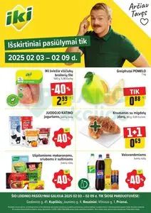 Reklaminis laikraštis Iki, galioja nuo 2025-02-03 iki 2025-02-09.