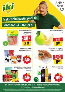 Reklaminis laikraštis Iki, galioja nuo 2025-02-03 iki 2025-02-09.