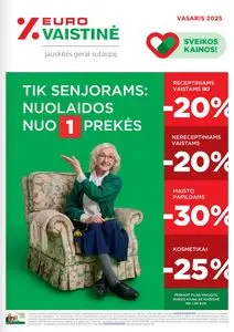 Reklaminis laikraštis Eurovaistinė, galioja nuo 2025-02-01 iki 2025-02-28.