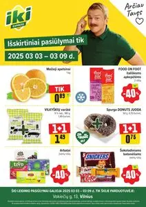 Reklaminis laikraštis Iki, galioja nuo 2025-03-03 iki 2025-03-09.