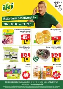 Reklaminis laikraštis Iki, galioja nuo 2025-03-03 iki 2025-03-09.