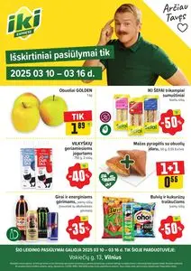 Reklaminis laikraštis Iki, galioja nuo 2025-03-10 iki 2025-03-16.