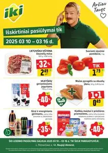 Reklaminis laikraštis Iki, galioja nuo 2025-03-10 iki 2025-03-16.