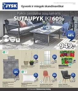 Reklaminis laikraštis JYSK, galioja nuo 2025-03-18 iki 2025-03-31.