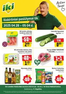 Reklaminis laikraštis Iki, galioja nuo 2025-04-28 iki 2025-05-04.