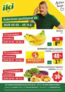 Reklaminis laikraštis Iki, galioja nuo 2025-05-05 iki 2025-05-11.