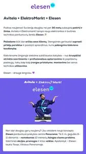 Reklaminis laikraštis Elesen (Avitela / Elektromarkt), galioja nuo 2025-05-08 iki 2025-05-11.