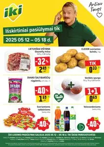 Reklaminis laikraštis Iki, galioja nuo 2025-05-12 iki 2025-05-18.