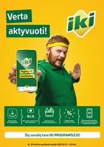 Reklaminis laikraštis Iki, galioja nuo 2025-05-12 iki 2025-05-18.