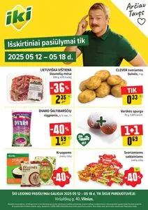 Reklaminis laikraštis Iki, galioja nuo 2025-05-12 iki 2025-05-18.