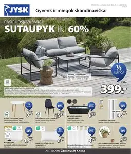 Reklaminis laikraštis JYSK, galioja nuo 2025-05-13 iki 2025-05-26.