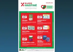 Reklaminis laikraštis Eurovaistinė, galioja nuo 2025-05-01 iki 2025-05-31.