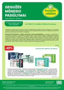 Reklaminis laikraštis Ramunėlės vaistinė, galioja nuo 2025-05-01 iki 2025-05-31.