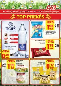 Reklaminis laikraštis Čia, galioja nuo 2025-05-20 iki 2025-06-02.