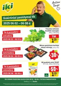 Reklaminis laikraštis Iki, galioja nuo 2025-06-02 iki 2025-06-08.