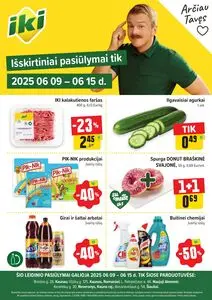 Reklaminis laikraštis Iki, galioja nuo 2025-06-09 iki 2025-06-15.