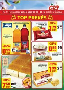 Reklaminis laikraštis Čia, galioja nuo 2025-06-03 iki 2025-06-16.