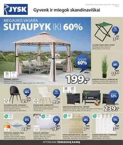 Reklaminis laikraštis JYSK, galioja nuo 2025-06-03 iki 2025-06-16.