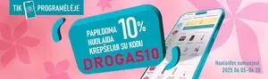 Reklaminis laikraštis Drogas, galioja nuo 2025-06-05 iki 2025-06-20.