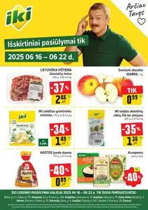 Reklaminis laikraštis Iki, galioja nuo 2025-06-16 iki 2025-06-22.