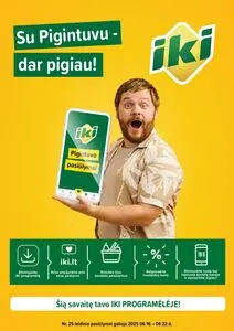 Reklaminis laikraštis Iki, galioja nuo 2025-06-16 iki 2025-06-22.